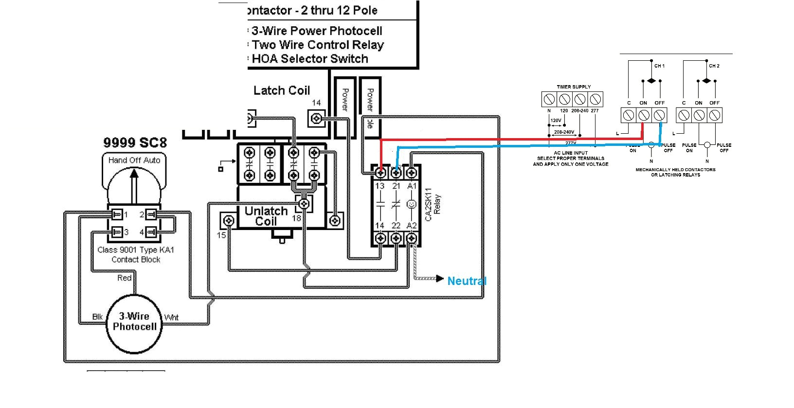 2 pole contactor 120v coil wiring diagram