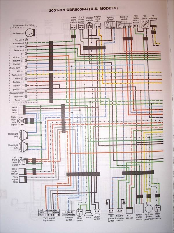 honda cbr 600 f4i wiring diagram