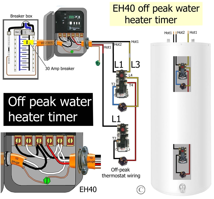 electric hot water heater wiring diagram