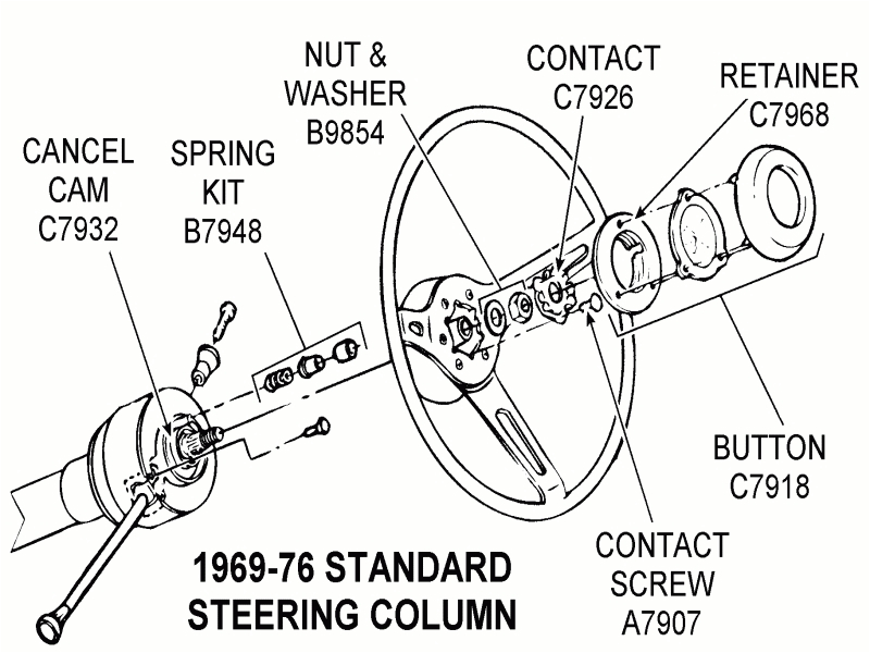 jeep yj steering column diagram