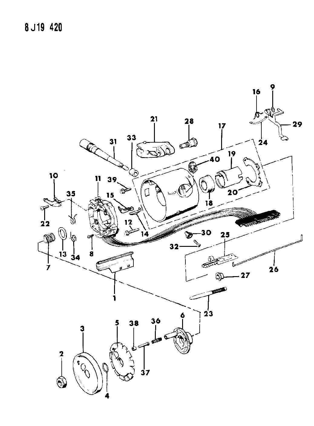 yj steering column wiring diagram