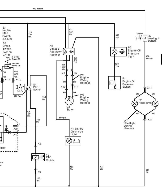 john deere lx176 wiring diagram