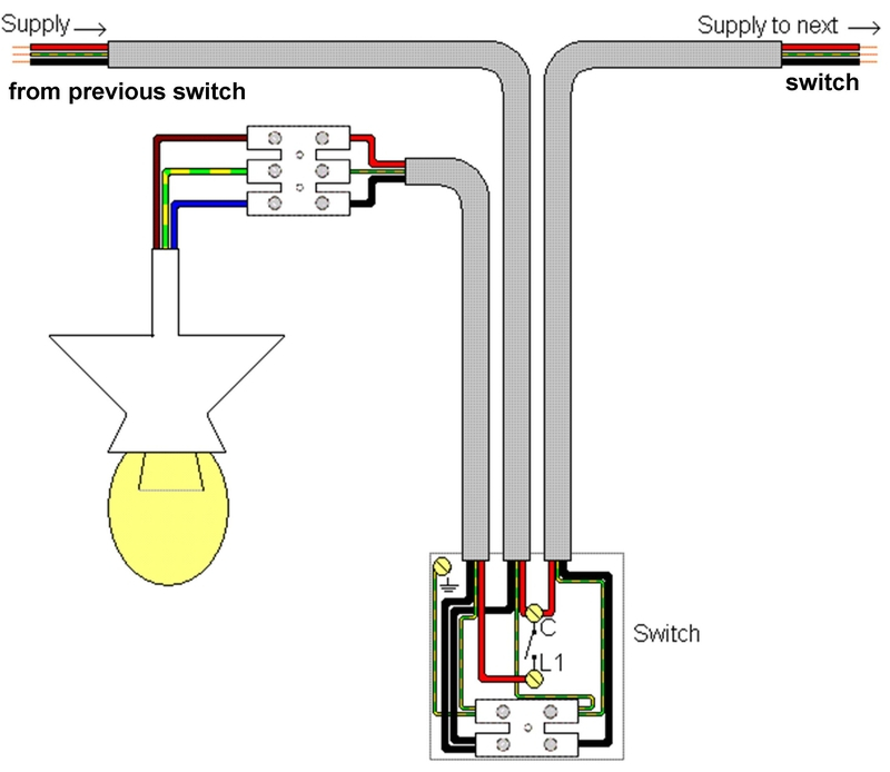 wiring diagram for 2 gang 1 way light