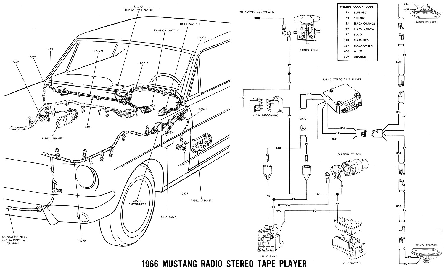 1966 mustang wiring diagrams