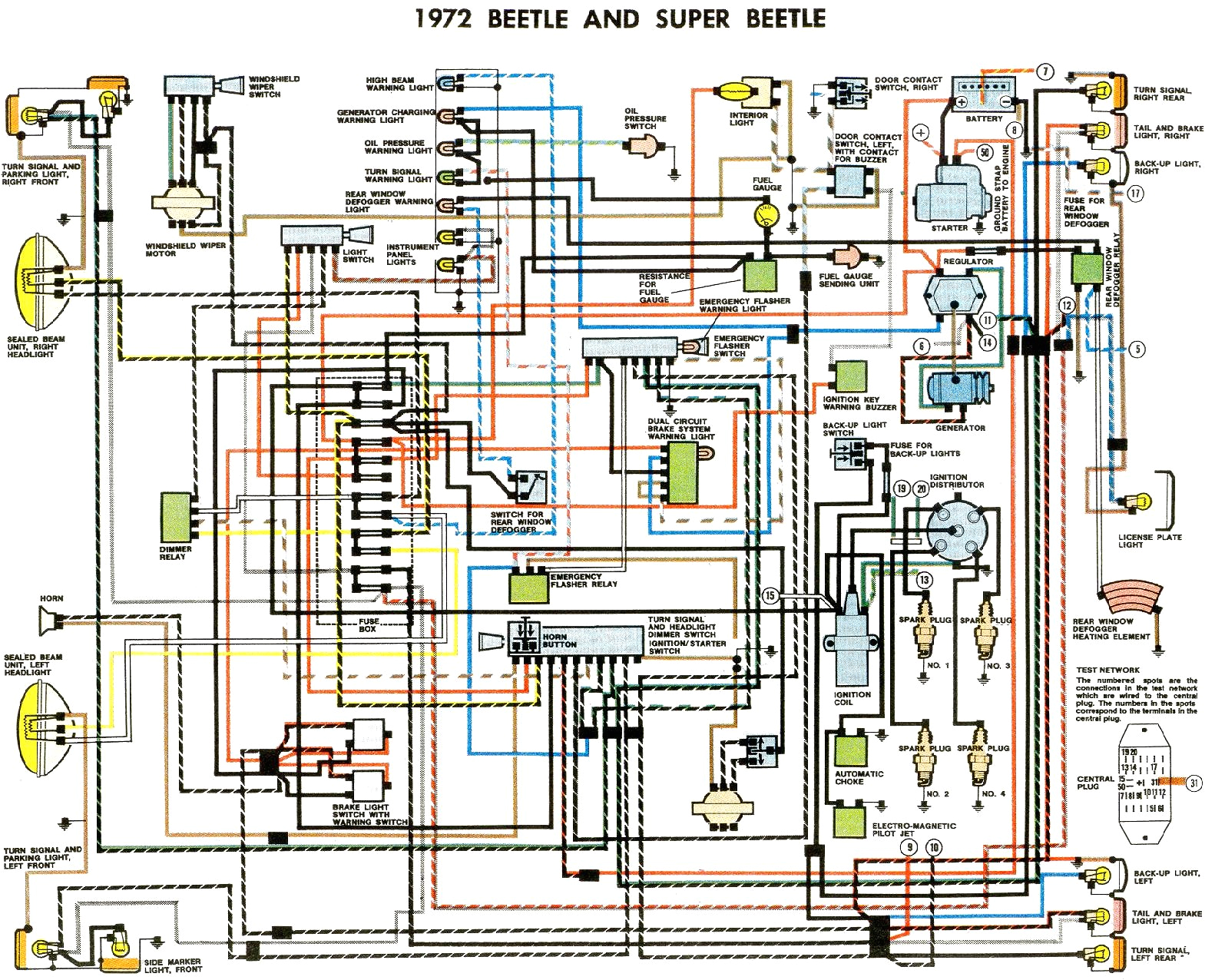 1972 beetle wiring diagram