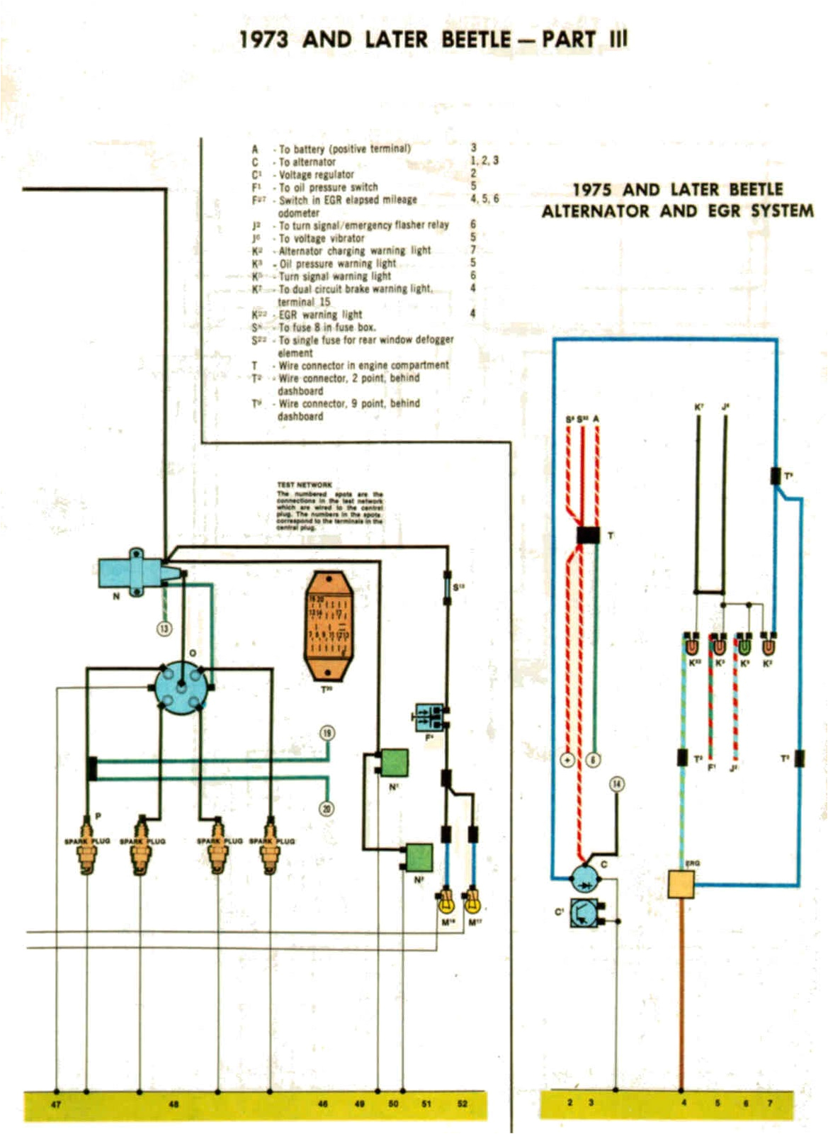 1973 volkswagon beetle wiring diagrams