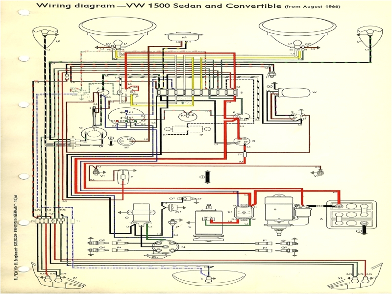 wiring diagram 1974 vw super beetle