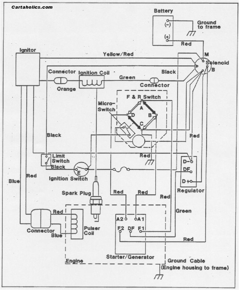 e z go wiring diagram gas 1981 1988 3595