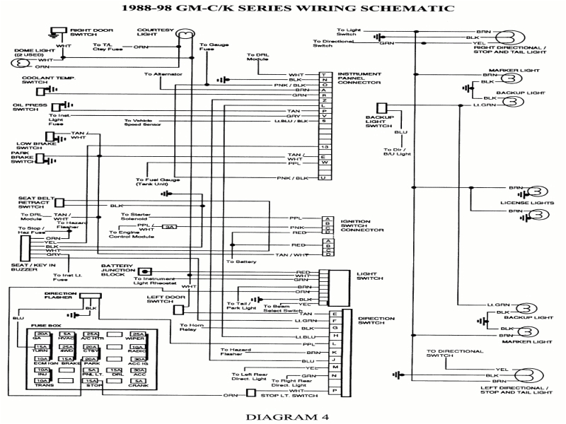 1990 chevy headlight switch wiring diagram