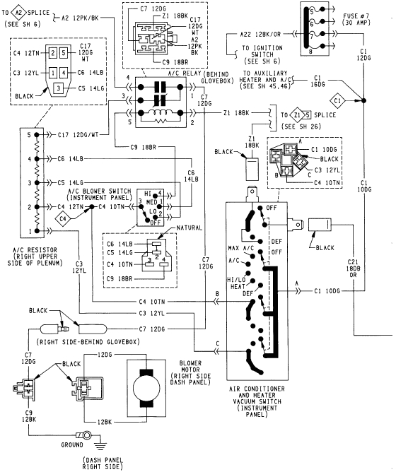 94 dodge ram 1500 wiring diagram