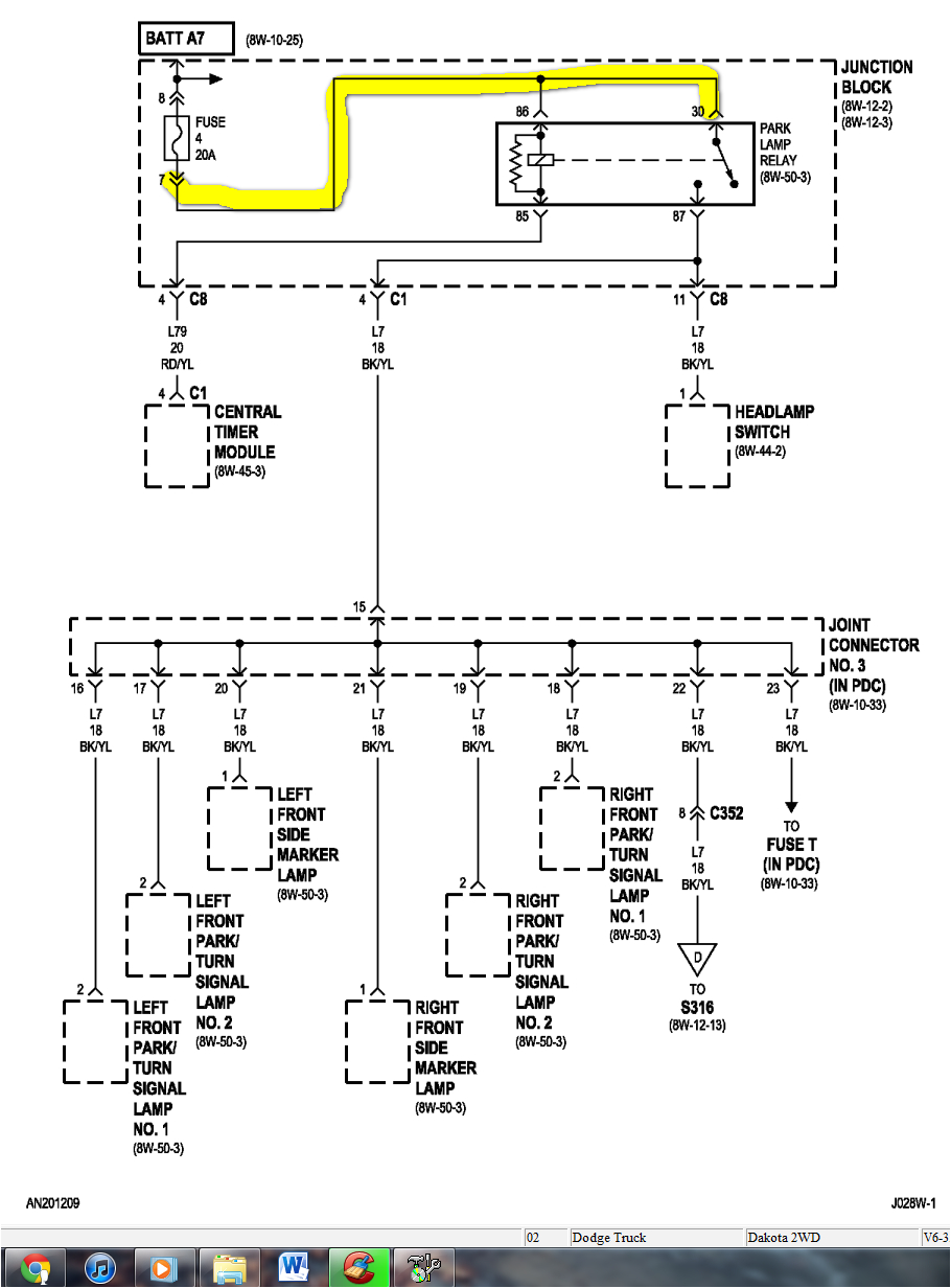 2001 dodge dakota headlight wiring diagram database