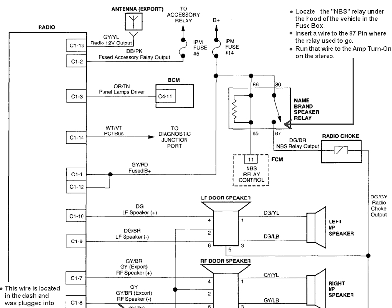 2004 dodge dakota radio wiring diagram pictures