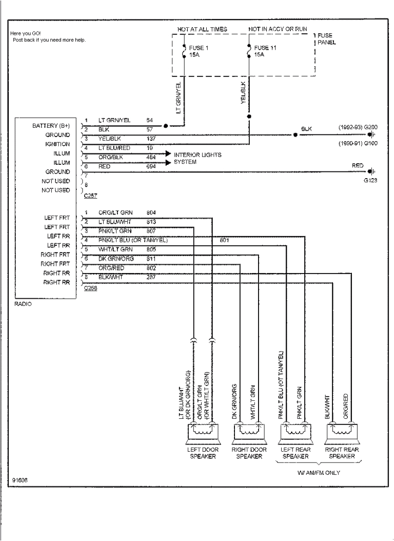 2006 ford explorer radio wiring harness diagram pics