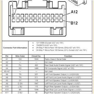 2007 chevy silverado radio wiring harness diagram