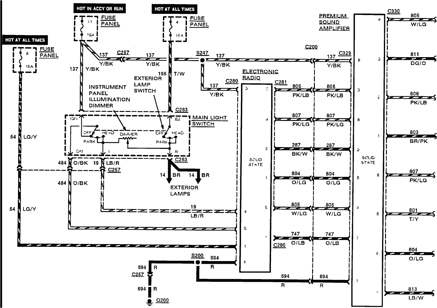 2007 ford stereo wiring diagram