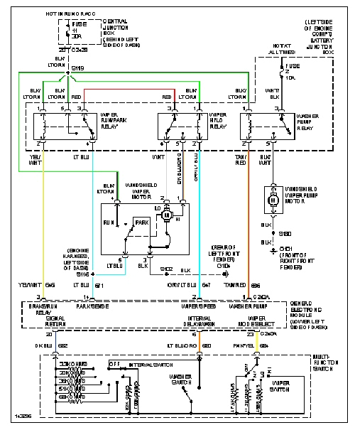 wiper motor wiring diagram for 2008 2010 ford f350