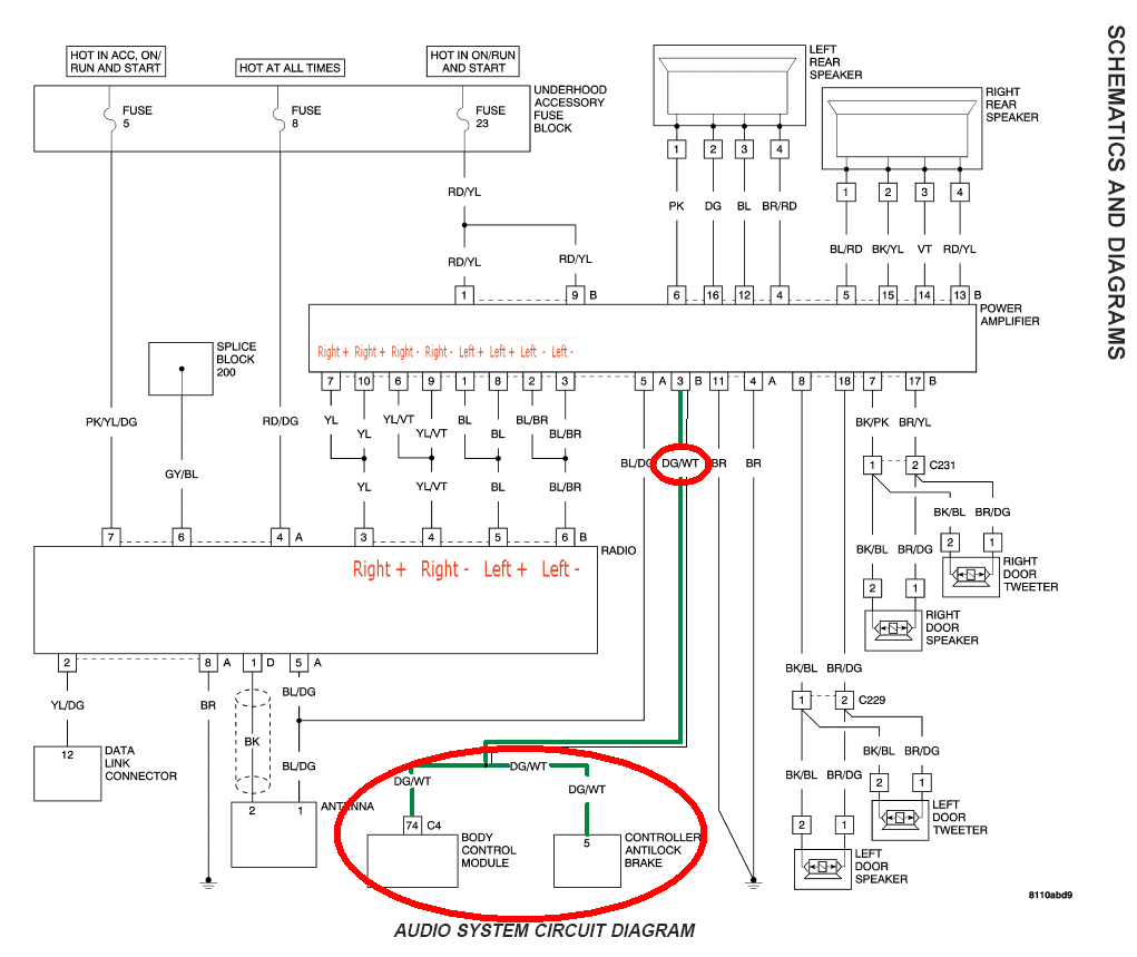 2010 dodge ram 2500 radio wiring diagram