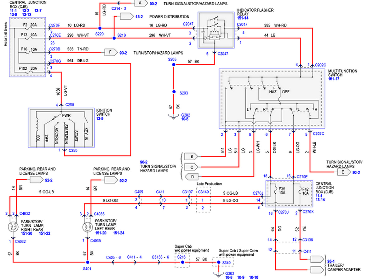 wiring diagram for ford f150 trailer lights from truck