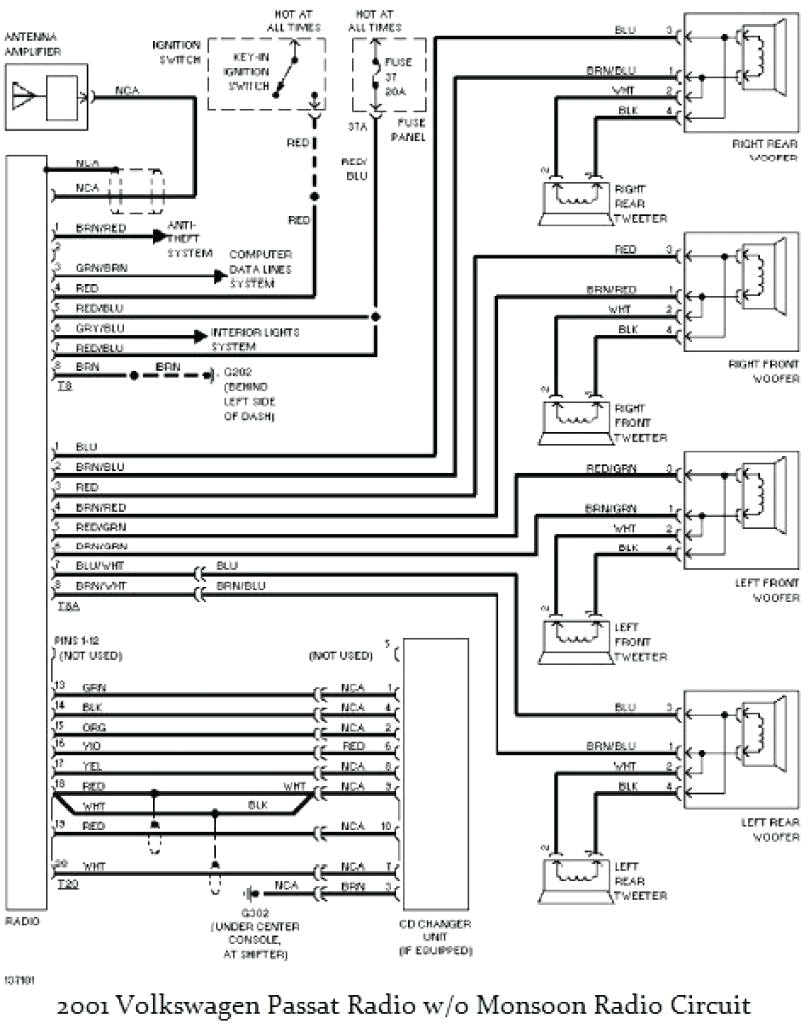 2001 vw jetta radio wiring diagram