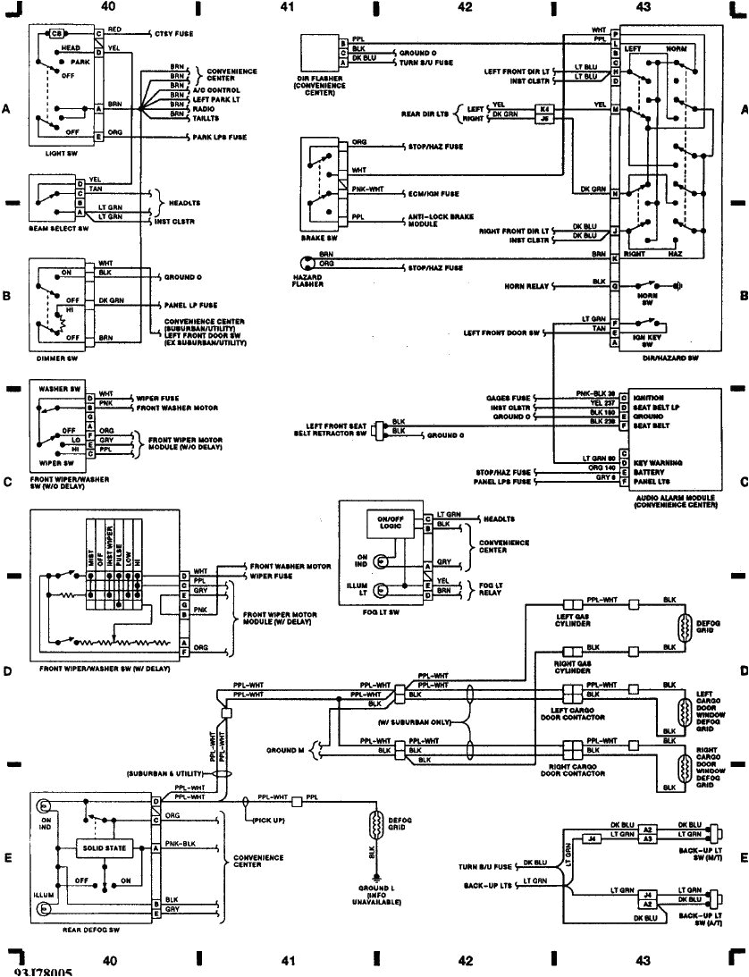 1994 gmc sierra tail light wiring diagram pics