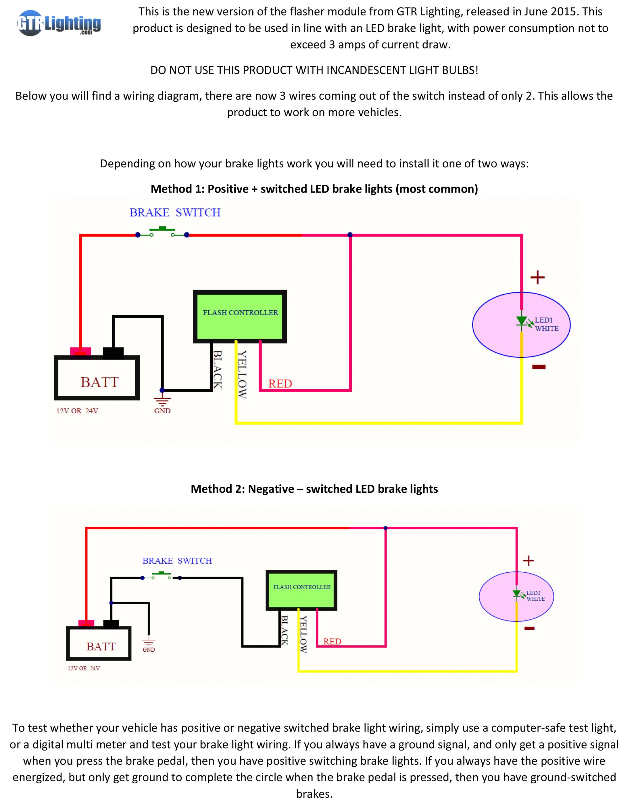 3 wire led trailer light wiring diagram