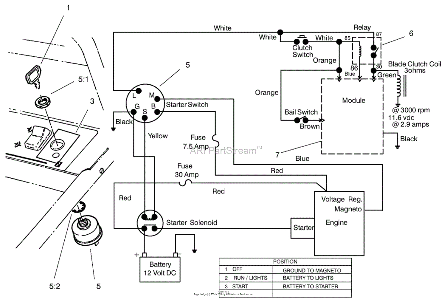 ignition switch and wiring diagram