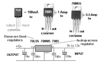 5v dc with 3 pin regulator electronic