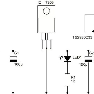 7805 voltage regulation circuit the above circuit uses lm 7805