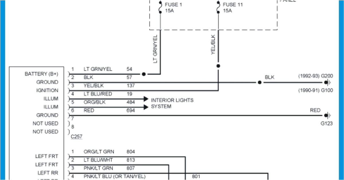 97 ford f150 stereo wiring diagram collection