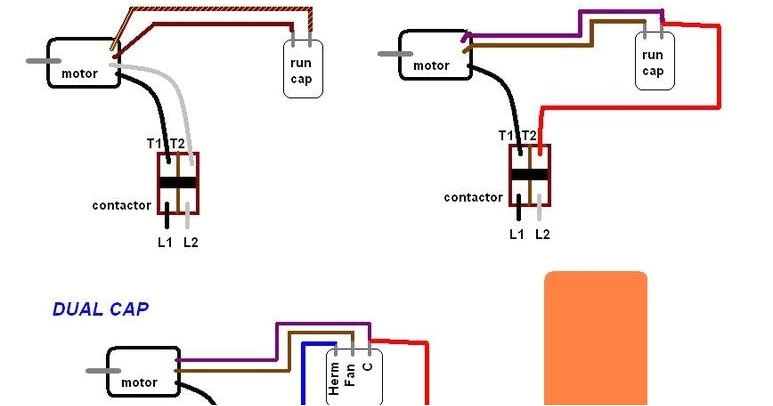 wiring diagram electric motors capacitors