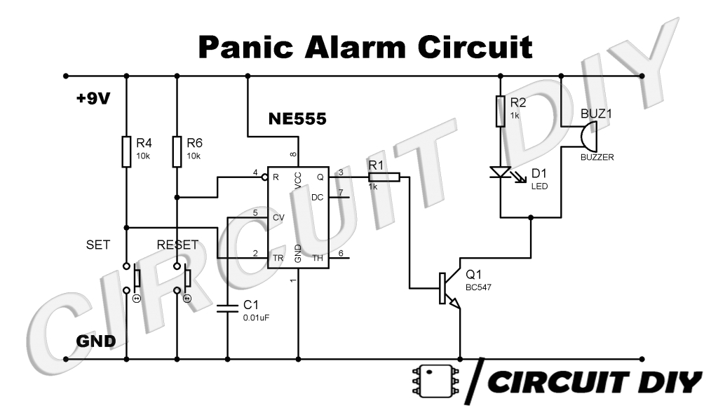 simple panic alarm circuit