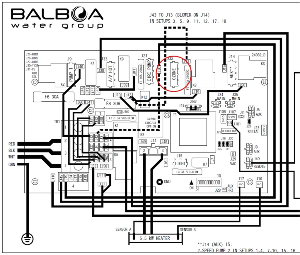 circuit balboa diagram wiring boardtempsnsor