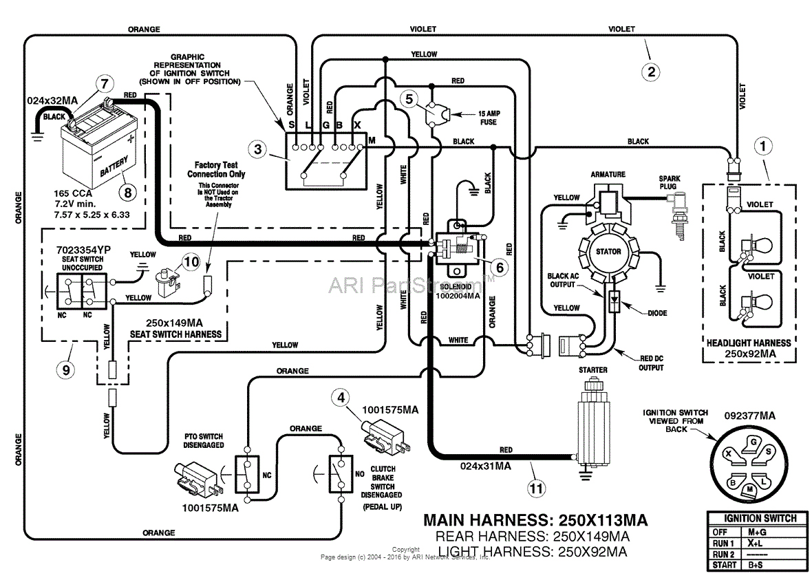 murray 125 hp briggs and stratton wiring diagram