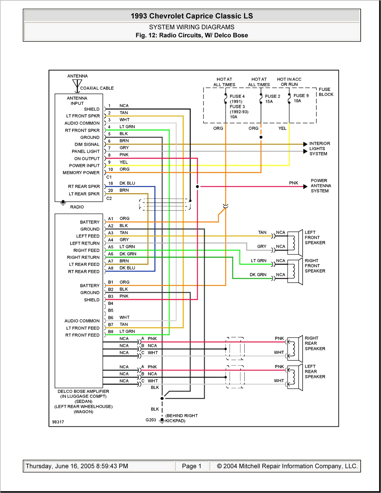 2005 cadillac cts stereo wiring diagram database