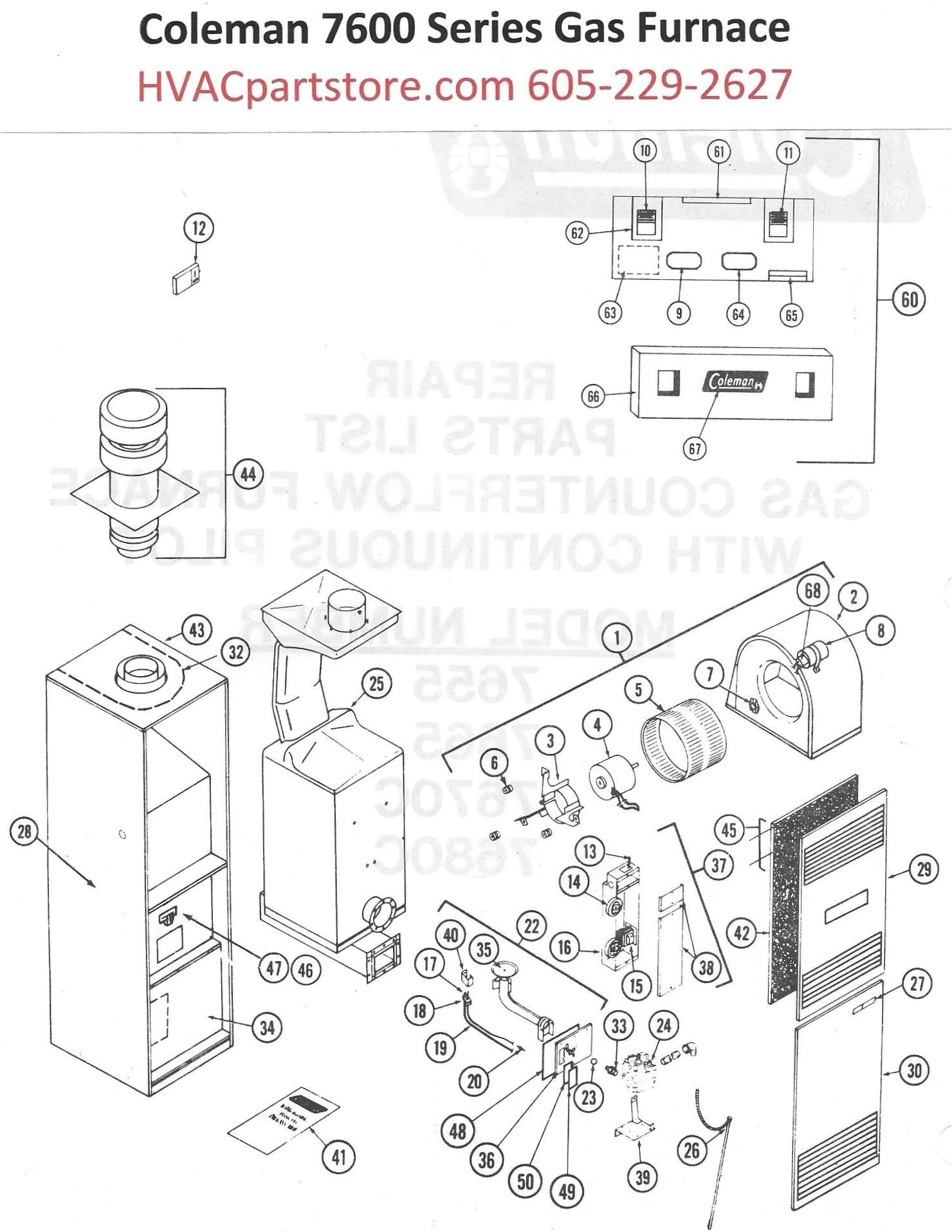 coleman mobile home gas furnace wiring diagram