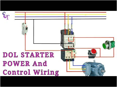wiring diagram of contactor with