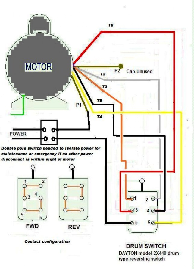 dayton reversing drum switch wiring diagram