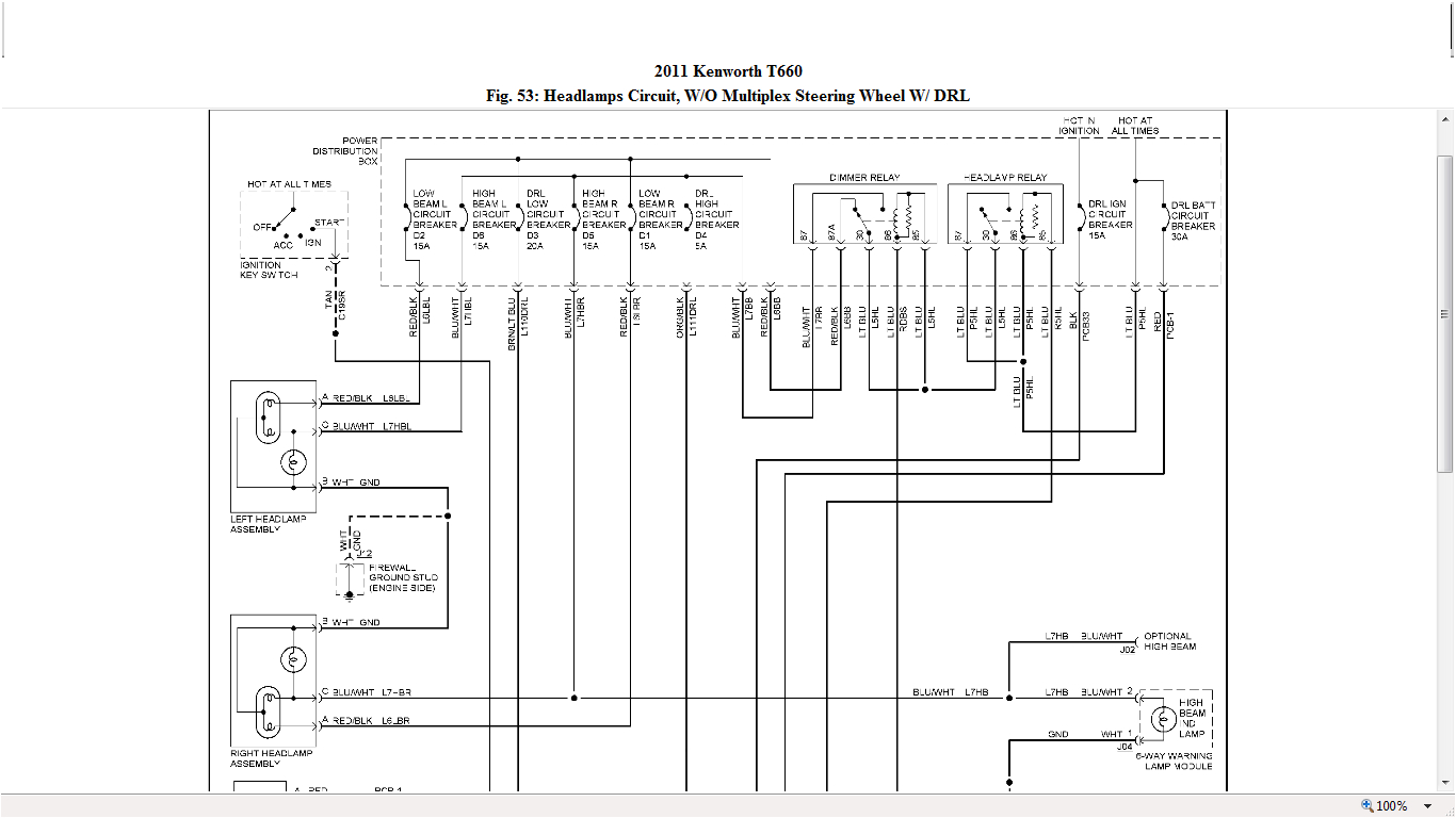 truck kenworth t800 turn signal wiring diagram
