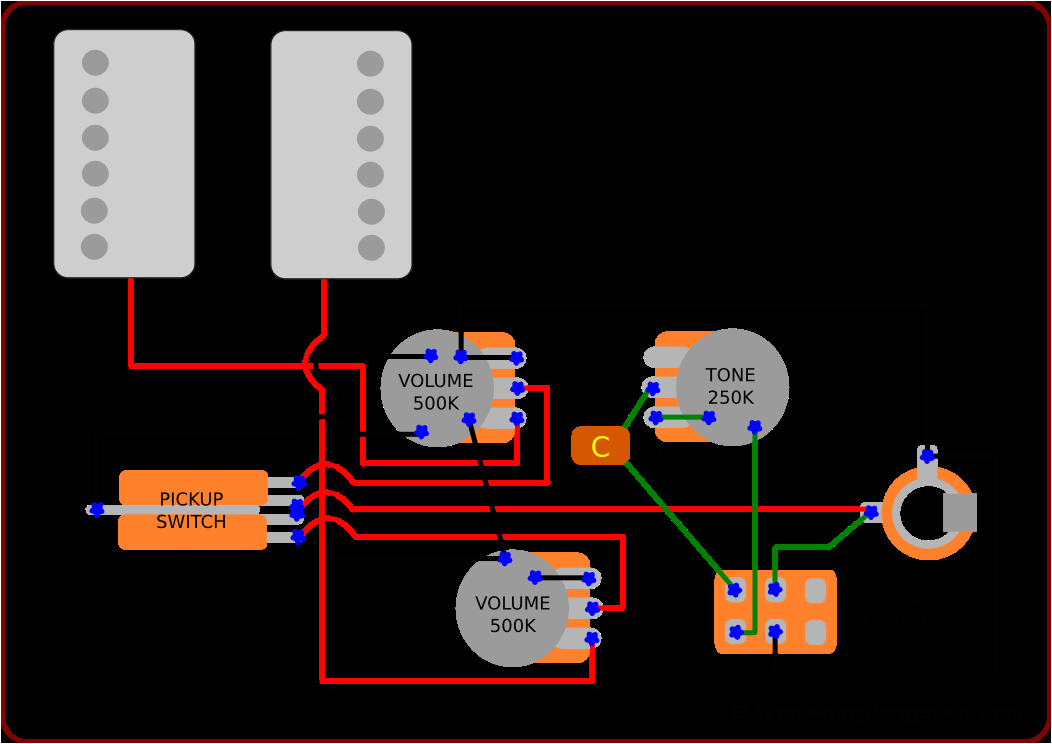 guitar wiring for les paul and sg