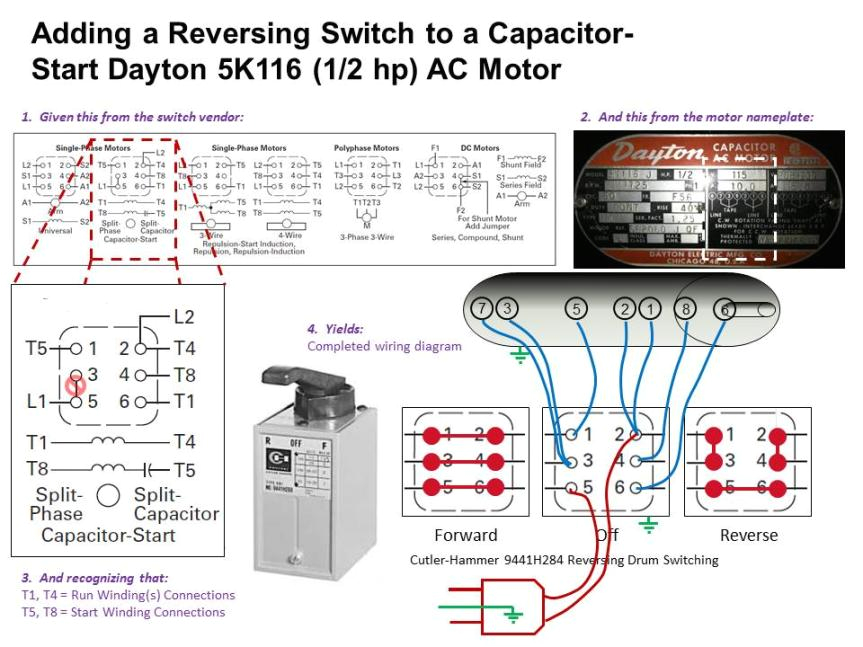 31 ac motor reversing switch wiring