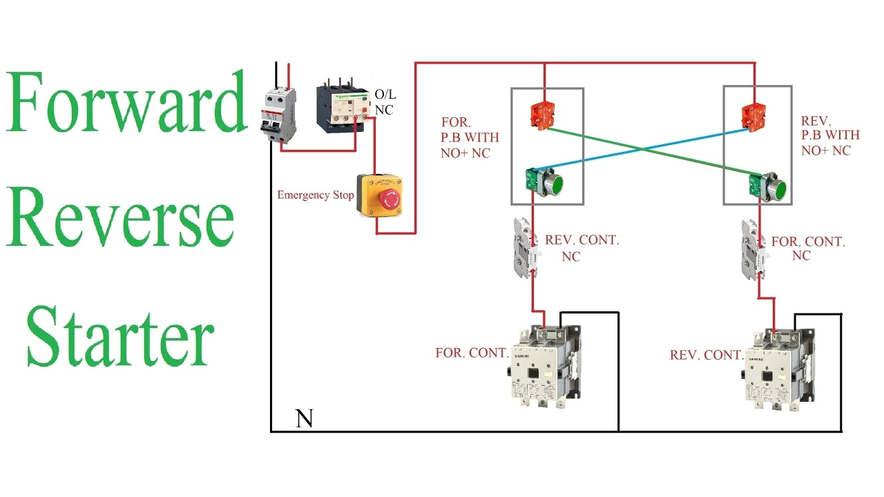 ac motor reversing switch wiring diagram