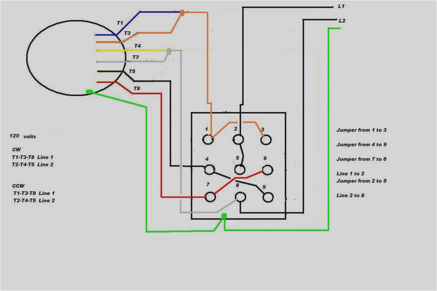 electric motor reversing switch wiring diagram