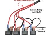 12v Rocker Switch Wiring Diagram 4 Gang Mini Rocker Panel with Neon Switches