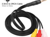 3.5 Mm Audio Cable Wiring Diagram 3 5mm Aux Rca Jack to 3rca Composite Av Cable Audio Video