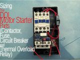 3 Phase Motor Starter Wiring Diagram Pdf Sizing the Dol Motor Starter Parts Contactor Fuse Circuit Breaker