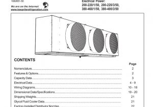 3 Wire Fan Delay Klixon Wiring Diagram Kmp Medium Profile Unit Cooler Contents Manualzz