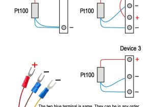 3 Wire Pt100 Wiring Diagram Amazon Com Crocsee Rtd Pt100 Temperature Sensor Probe 3 Wires 2m