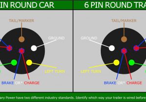 4 Pin Trailer Wiring Diagram Flat Pin Flat to 6 Pin Round Trailer Adapter Light Wiring Plug Connector