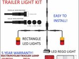 4 Wire Trailer Connector Diagram 8×5 Trailer Led Wire Kit Easy to Install Plug and Play Wiring Rectangle Easy