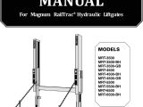 Anthony Liftgate Switch Wiring Diagram Parts Manual for Magnum Railtrac Hydraulic Liftgates Models